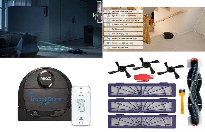 Robot hút bụi Neato Botvac D6 Connected hơn D5 và tiệm cận D7