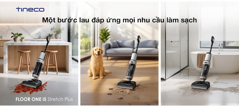 Cùng Tineco Floor One i5 Stretch Plus chăm sóc tổ ấm hiện đại của gia đình mình với loạt tính năng xịn xò