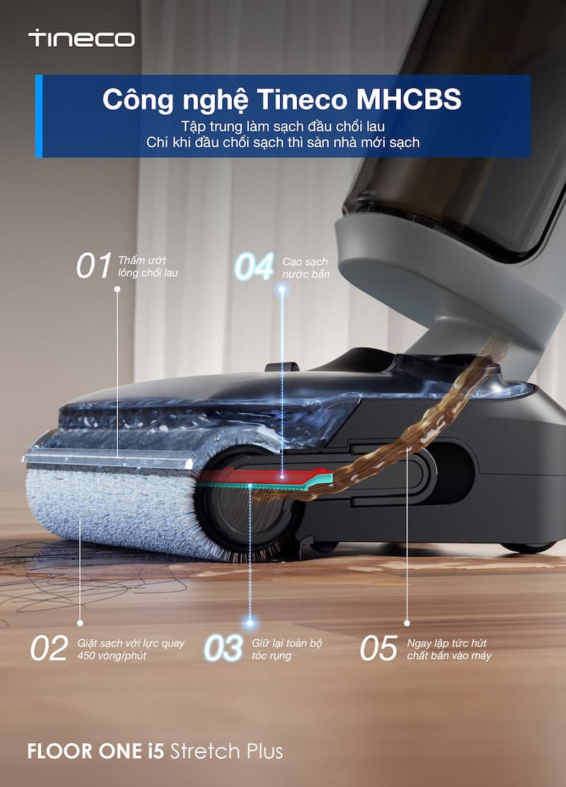 Ưu điểm nổi bật Tineco Floor One i5 Stretch Plus