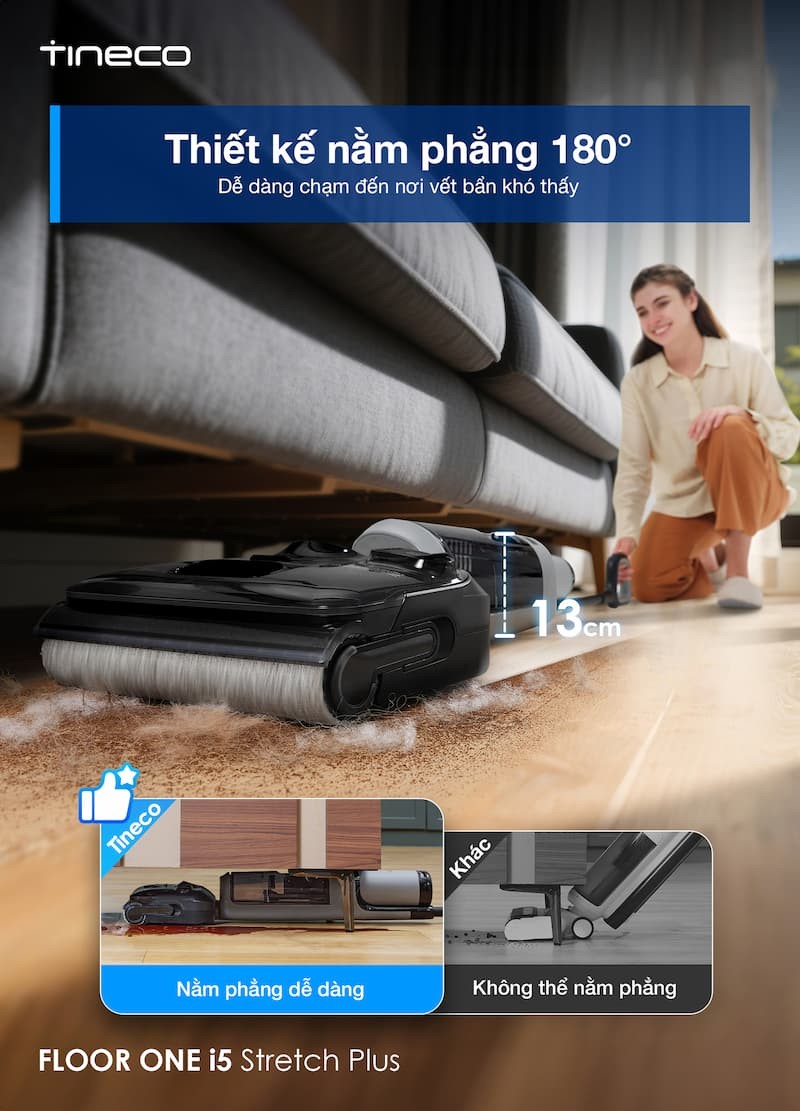 Ưu điểm nổi bật Tineco Floor One i5 Stretch Plus