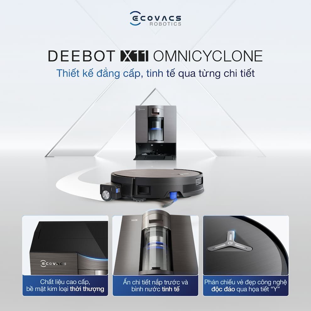Robot hút bụi lau nhà Ecovacs DEEBOT X11 OmniCyclone