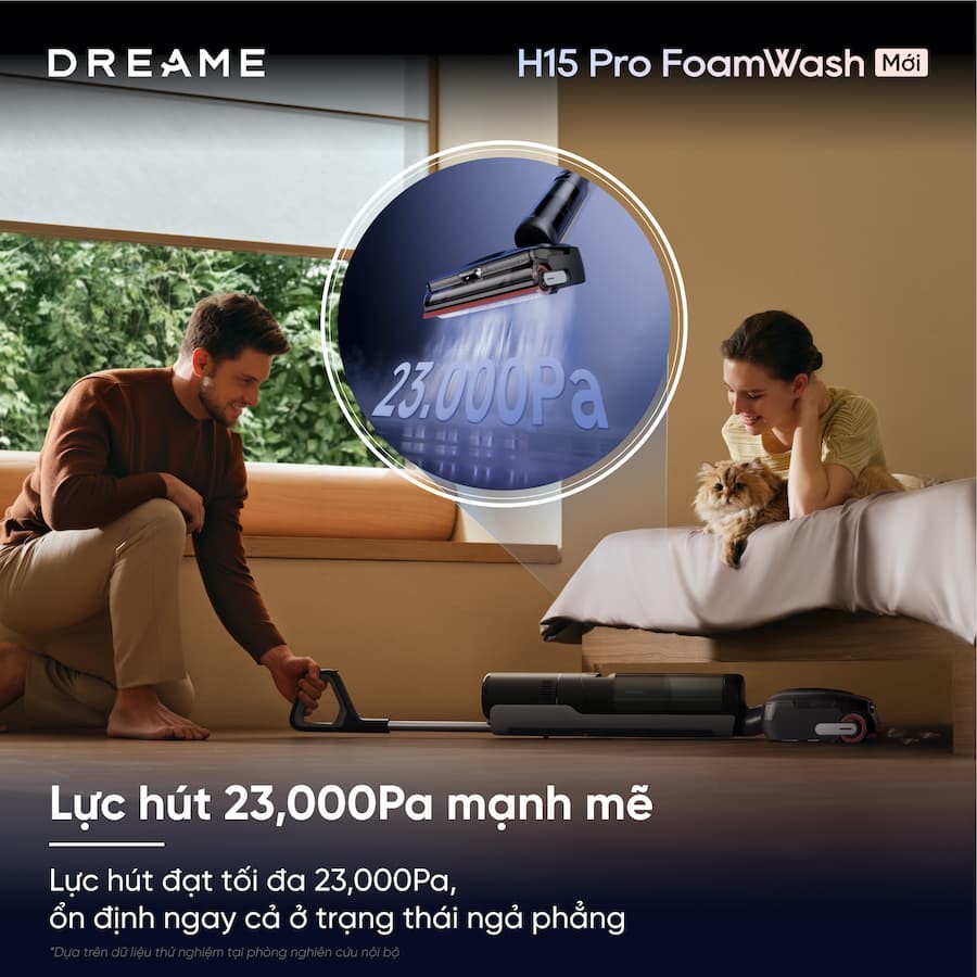 Tính năng nổi bật Máy hút bụi lau nhà cầm tay Dreame H15 Pro FoamWash