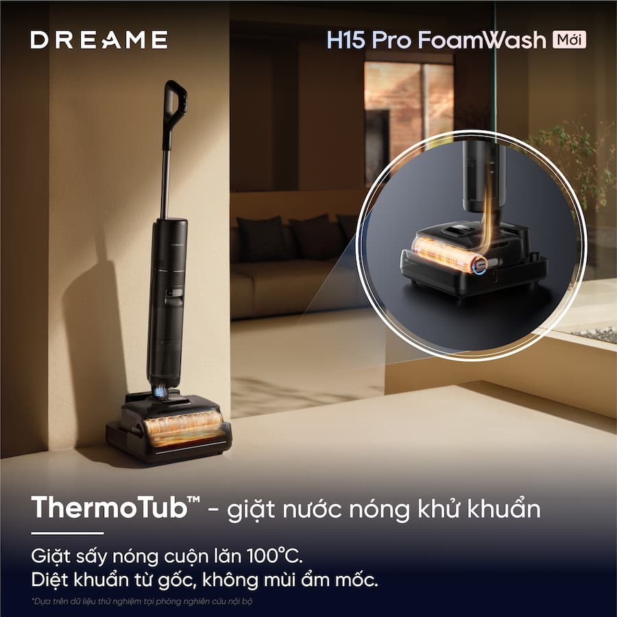 Tính năng nổi bật Máy hút bụi lau nhà cầm tay Dreame H15 Pro FoamWash