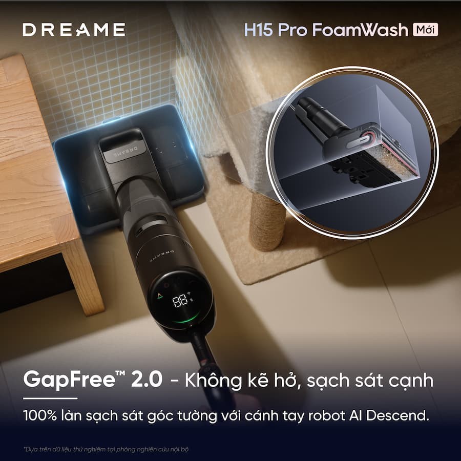 Tính năng nổi bật Máy hút bụi lau nhà cầm tay Dreame H15 Pro FoamWash