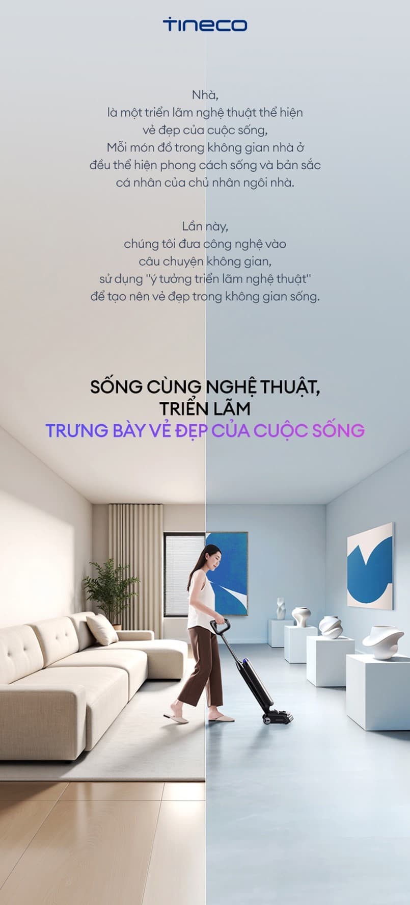 Máy hút bụi lau sàn khô ướt Tineco Floor One S9 Artist Steam Pro