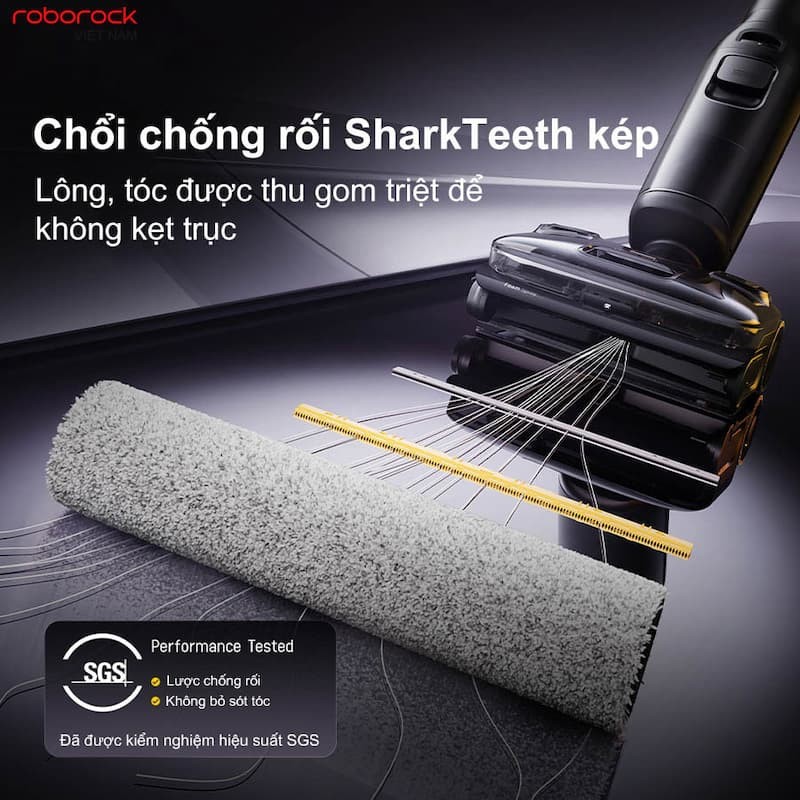 Cơ chế chống rối tóc hiệu quả hơn của Roborock F25 ACE Pro