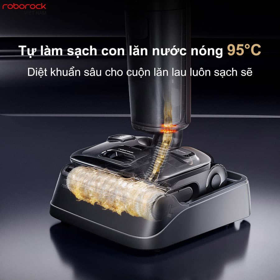 Nâng cấp hệ thống tự làm sạch ở Máy hút bụi lau nhà cầm tay Roborock F25 ACE Pro