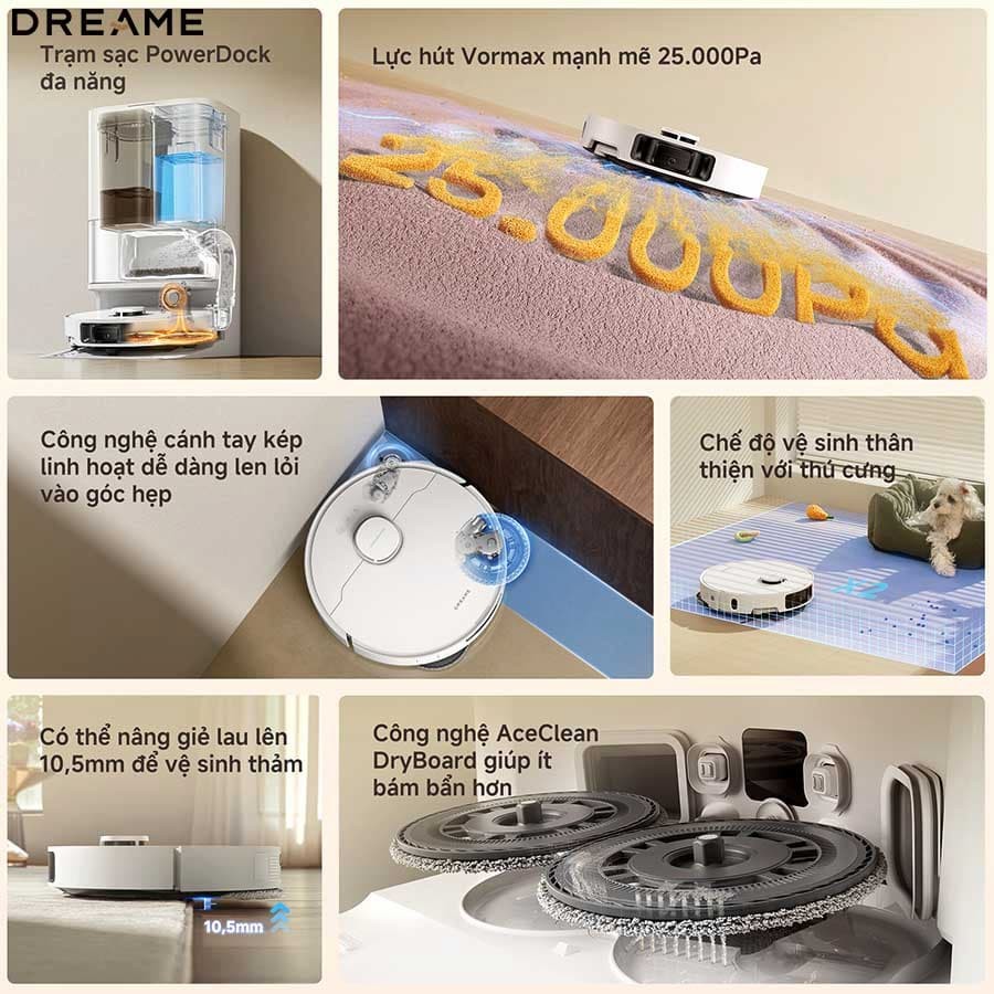 Robot hút bụi lau nhà Dreame L10s Ultra Gen 3