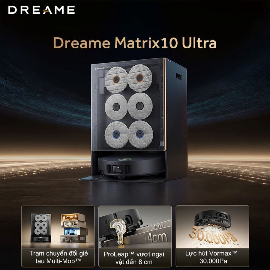 Robot hút bụi lau nhà Dreame Matrix10 Ultra