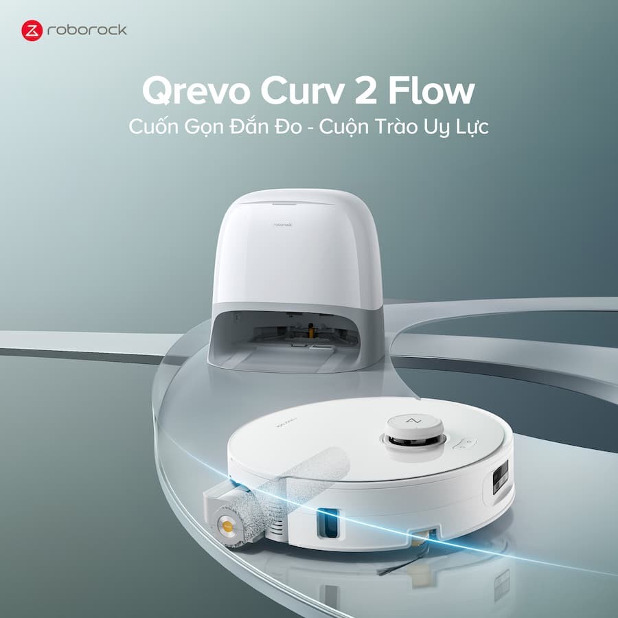 Robot hút bụi lau nhà Roborock Qrevo Curv 2 Flow