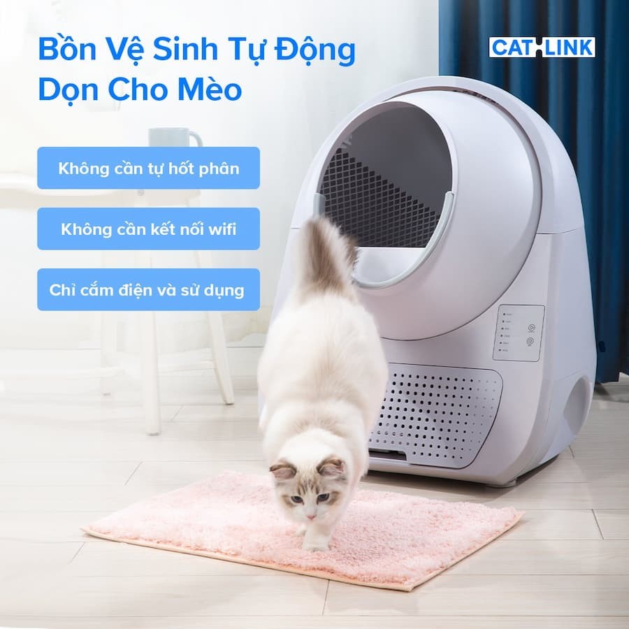 Điểm nổi bật Máy vệ sinh cho mèo tự động CATLINK Young