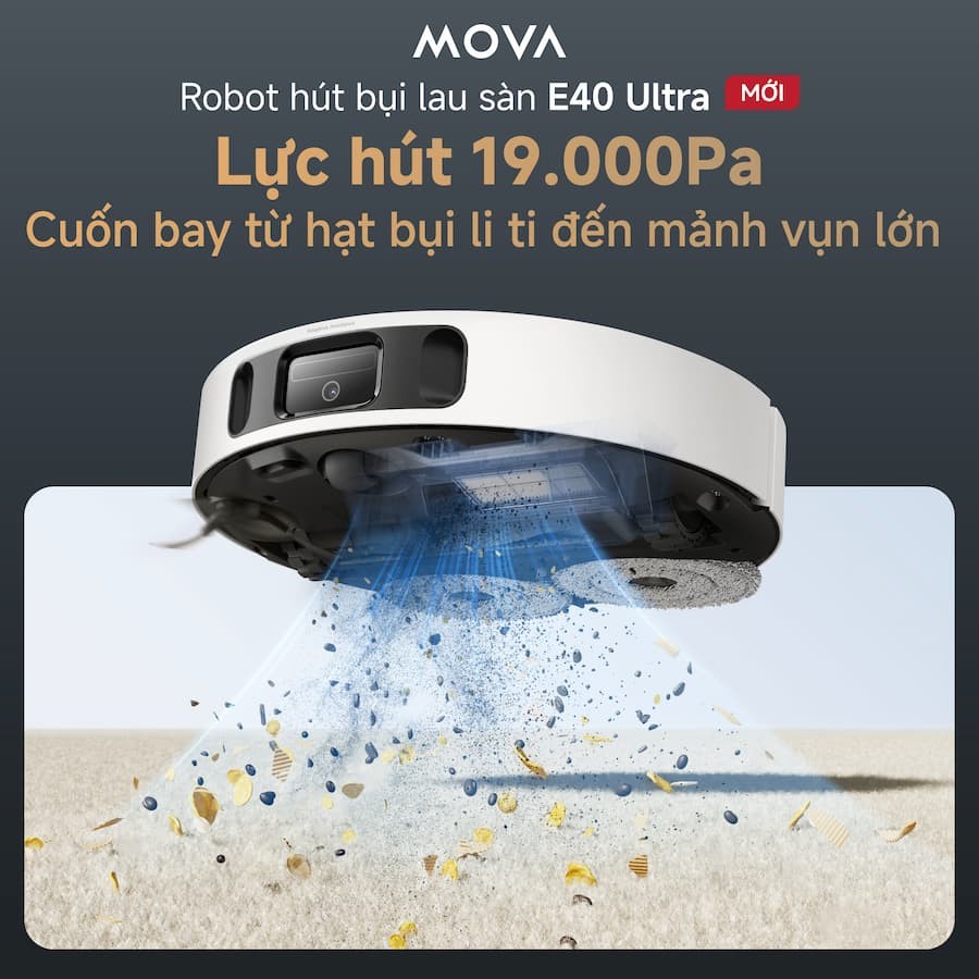 Mova E40 Ultra Hiệu suất làm sạch vượt trội