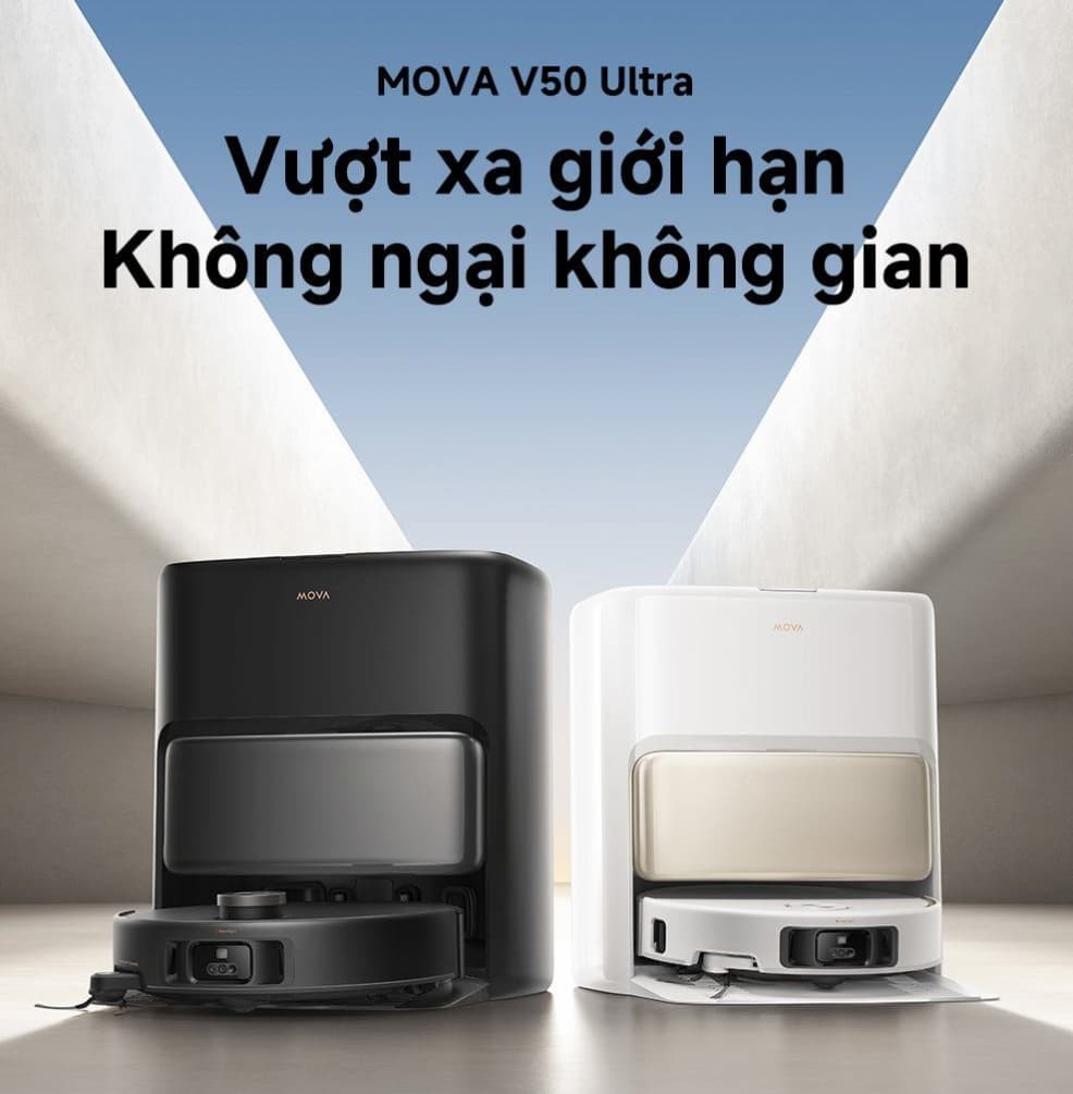Robot hút bụi lau sàn chuyên dụng Mova V50 Ultra