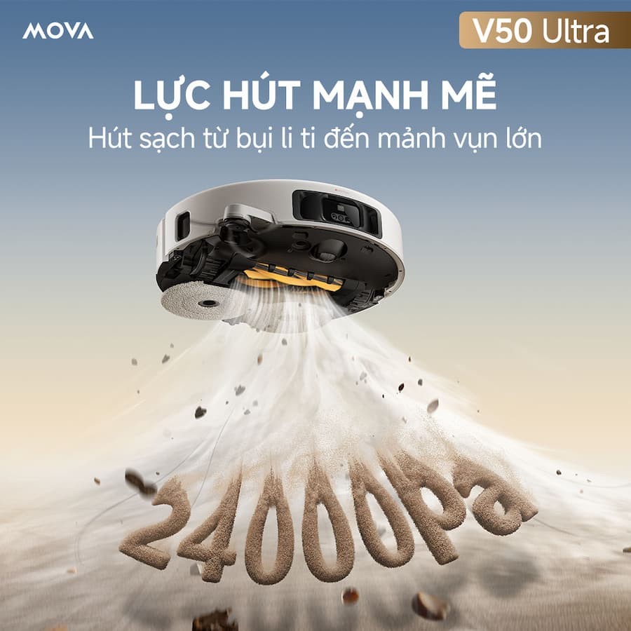 Hiệu suất Làm sạch Tuyệt vời Mova V50 Ultra