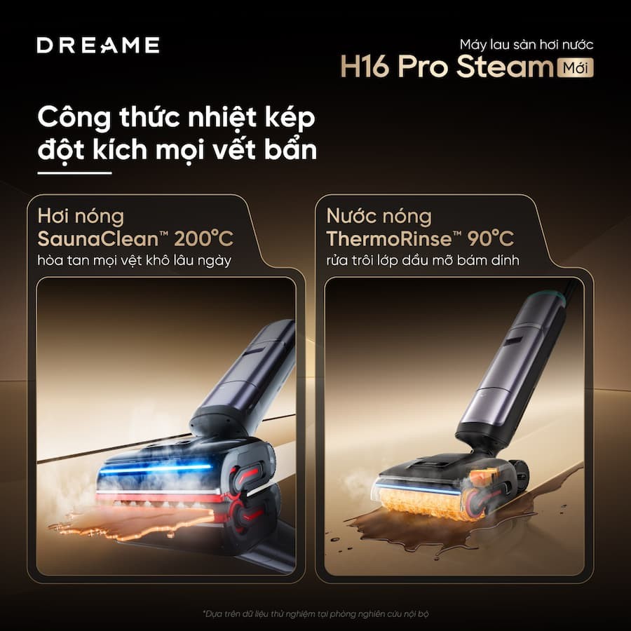 Điểm nổi bật của Máy hút bụi khô và ướt Dreame H16 Pro Steam