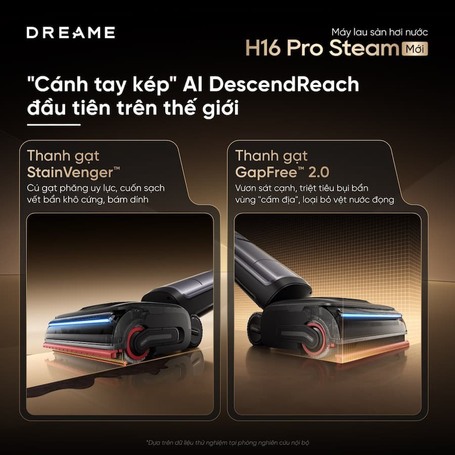 Điểm nổi bật của Máy hút bụi khô và ướt Dreame H16 Pro Steam