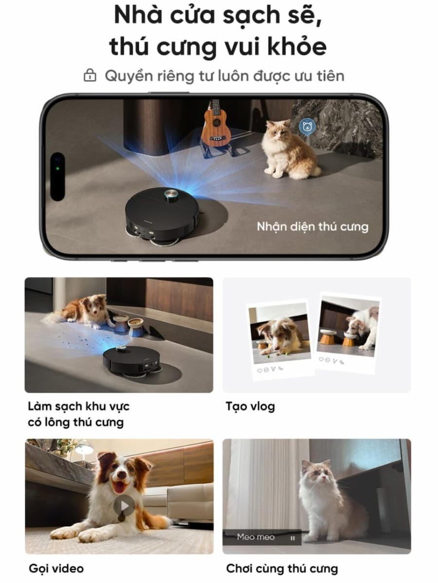 Robot hút bụi lau sàn Dreame X60 Master có gì khác biệt?