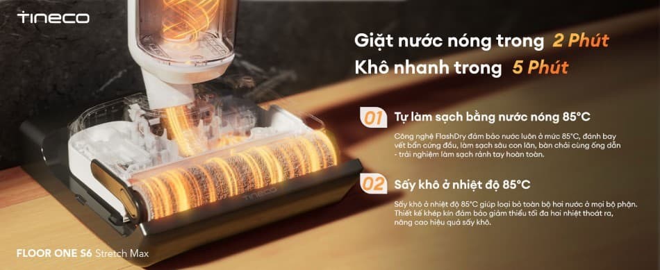 Máy hút bụi lau sàn Tineco Floor One S6 Stretch Max 5