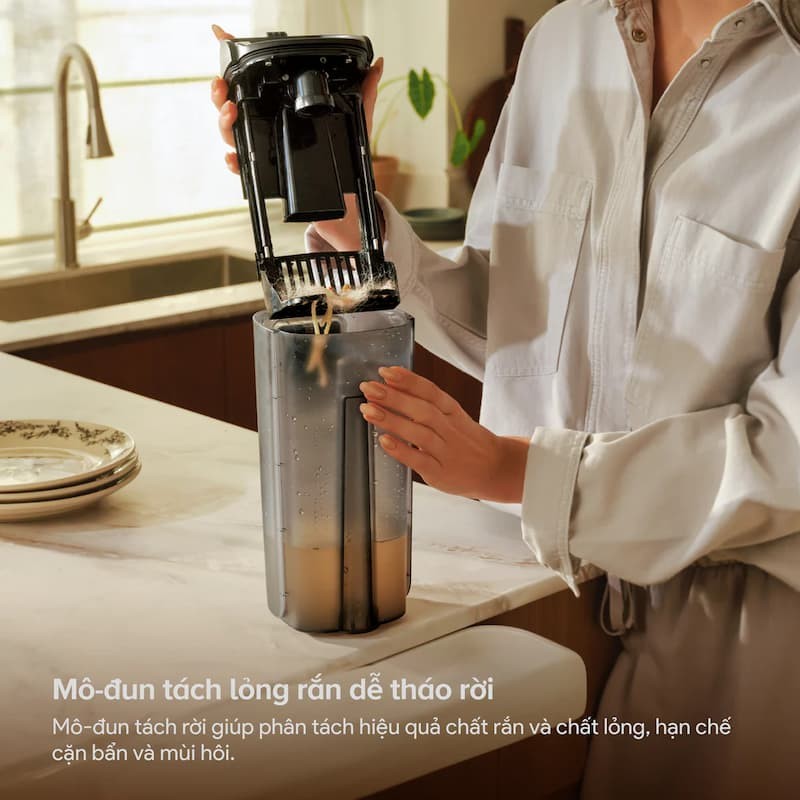 Trạm sạc tự động vệ sinh cao cấp Máy hút bụi lau sàn cầm tay Roborock F25 Gen 2