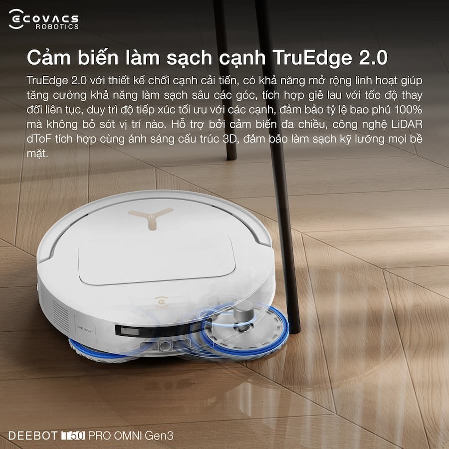 Robot hút bụi lau nhà Ecovacs DEEBOT T50 PRO OMNI Gen3 4