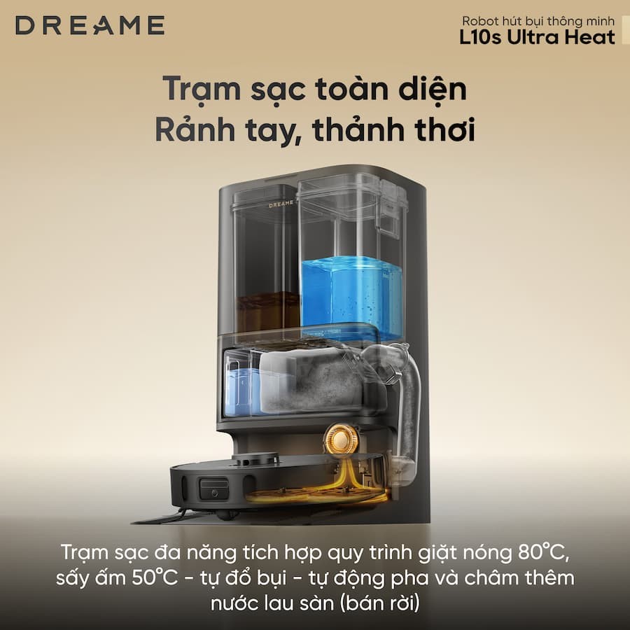 Robot hút bụi lau nhà Dreame L10s Ultra Heat 3