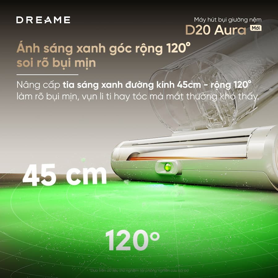 Máy hút bụi giường nệm Dreame D20 Aura 5