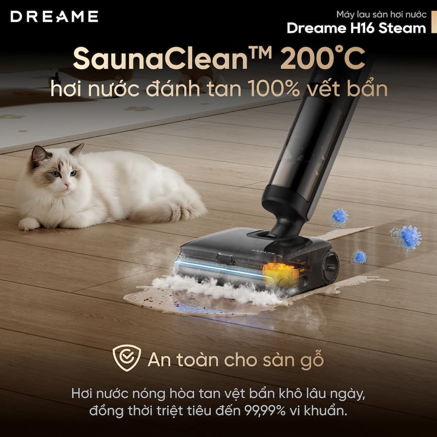 Máy hút bụi khô và ướt Dreame H16 Steam 7