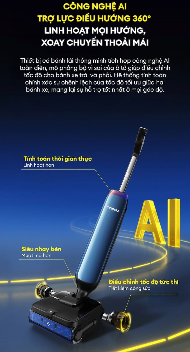 Tineco FLOOR ONE STATION S9 Artist - Lau sàn bằng nước nóng 6