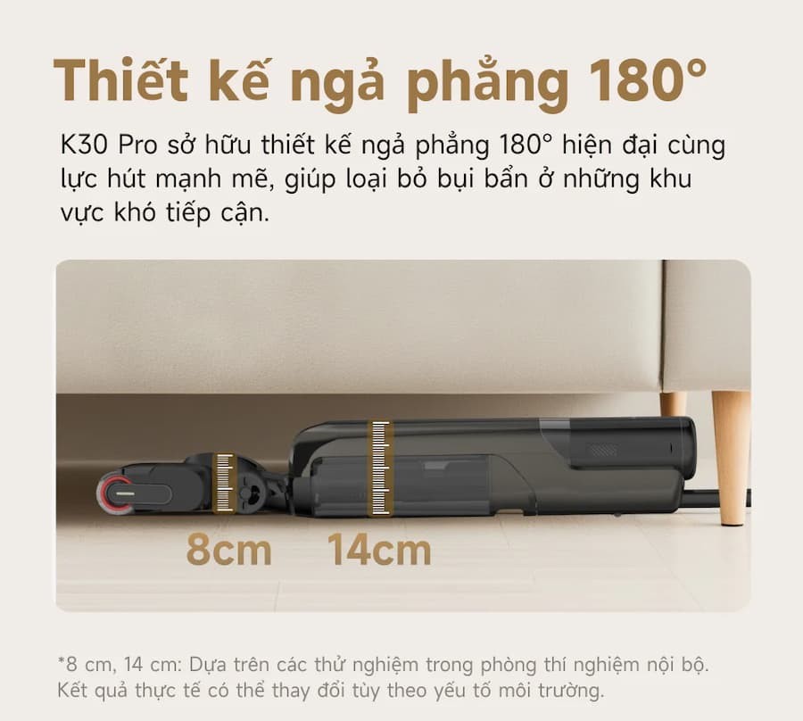 Tính năng nổi bật Máy hút bụi lau nhà khô và ướt Mova K30 Pro
