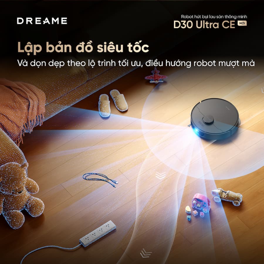 Robot hút bụi lau sàn Dreame D30 Ultra CE 6