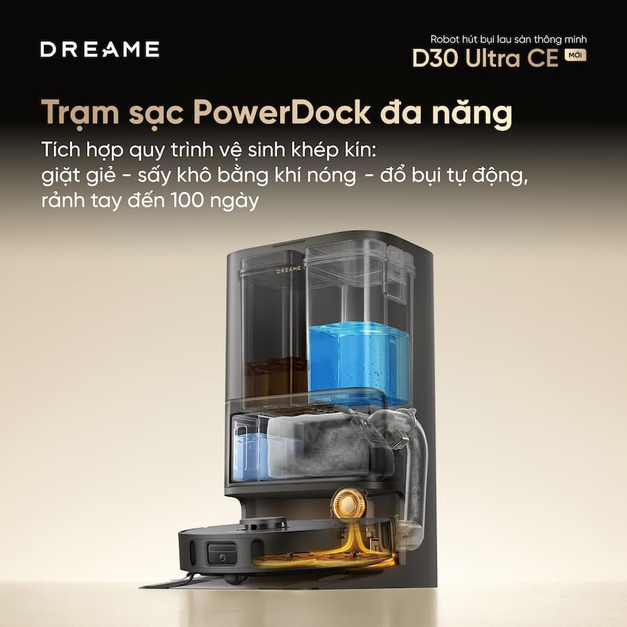 Robot hút bụi lau sàn Dreame D30 Ultra CE 5