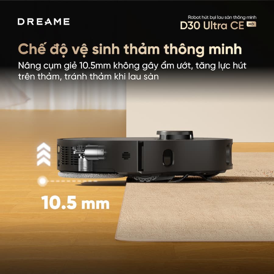 Robot hút bụi lau sàn Dreame D30 Ultra CE 8