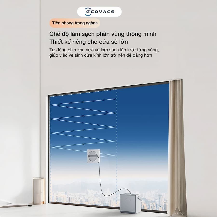 Điểm khác biệt Robot lau kính Ecovacs Winbot W2S Omni