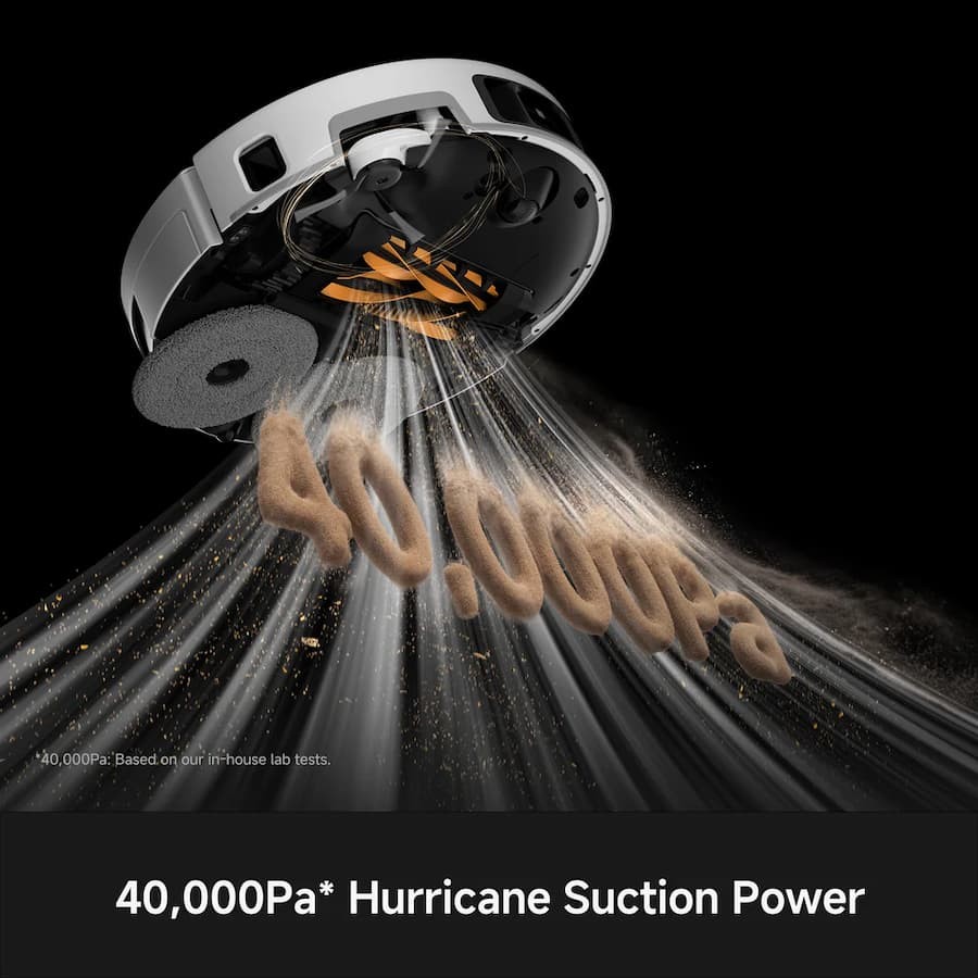 Lực hút mạnh mẽ lên tới 40.000 Pa