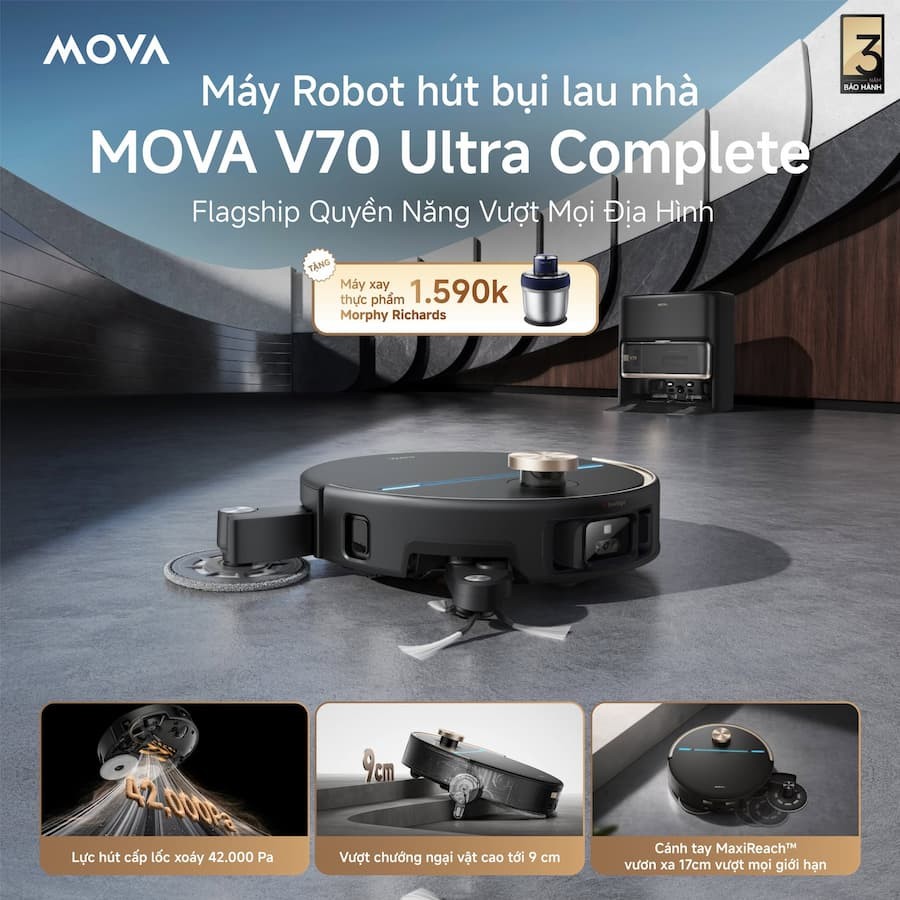 Công nghệ Vượt chướng ngại vật & Thiết kế Siêu mỏng (StepMaster™ & FlexiRise™)