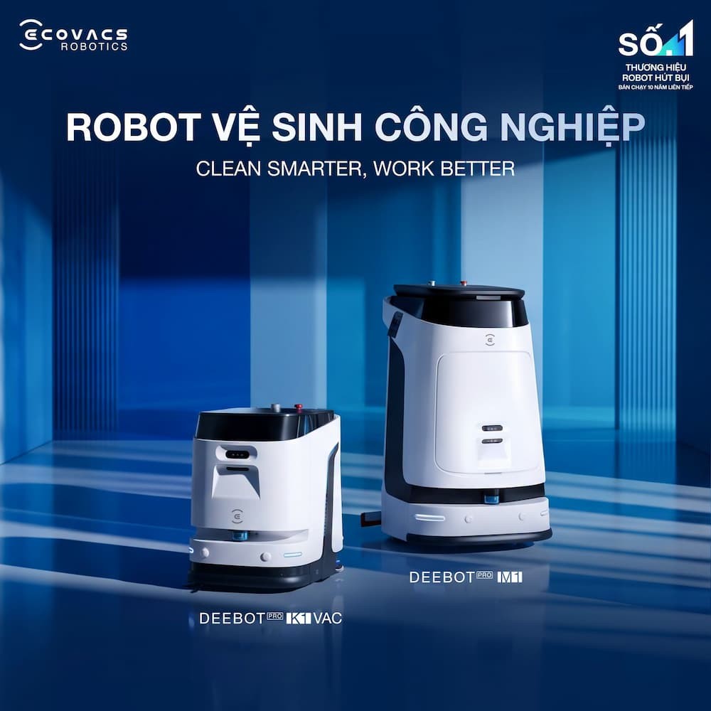 Robot hút bụi lau sàn công nghiệp Ecovacs DEEBOT PRO K1 VAC