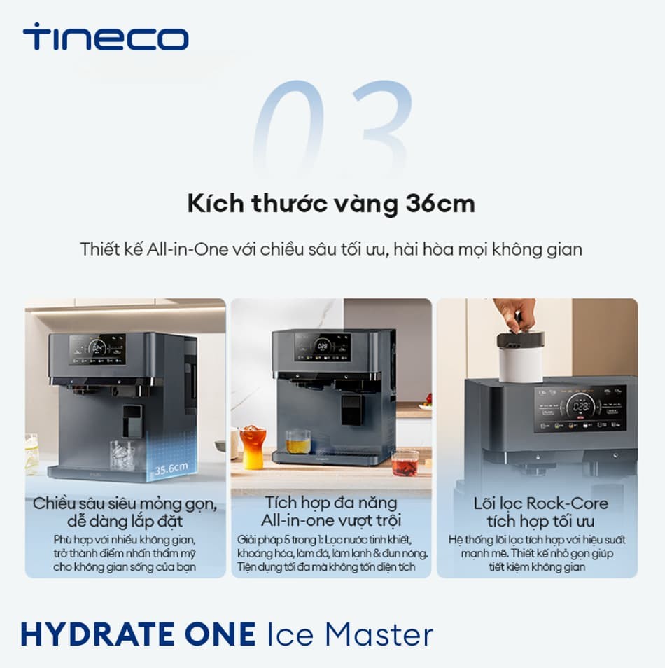 TINECO HYDRATE ONE ICE MASTER: THIẾT KẾ TINH TẾ - HÀI HÒA MỌI KHÔNG GIAN