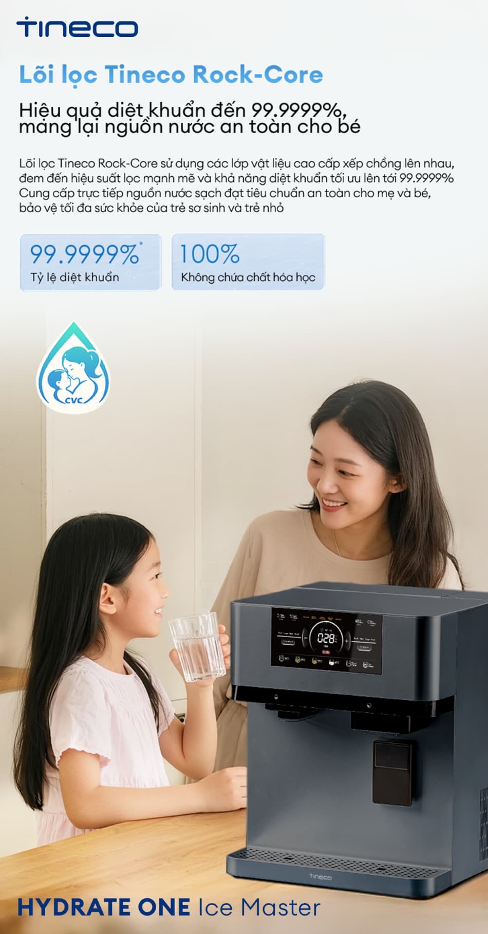 TINECO HYDRATE ONE ICE MASTER: THIẾT KẾ TINH TẾ - HÀI HÒA MỌI KHÔNG GIAN