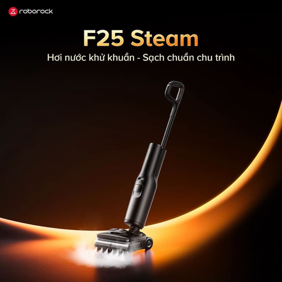 ROBOROCK F25 STEAM - HƠI NƯỚC KHỬ KHUẨN, SẠCH CHUẨN CHU TRÌNH