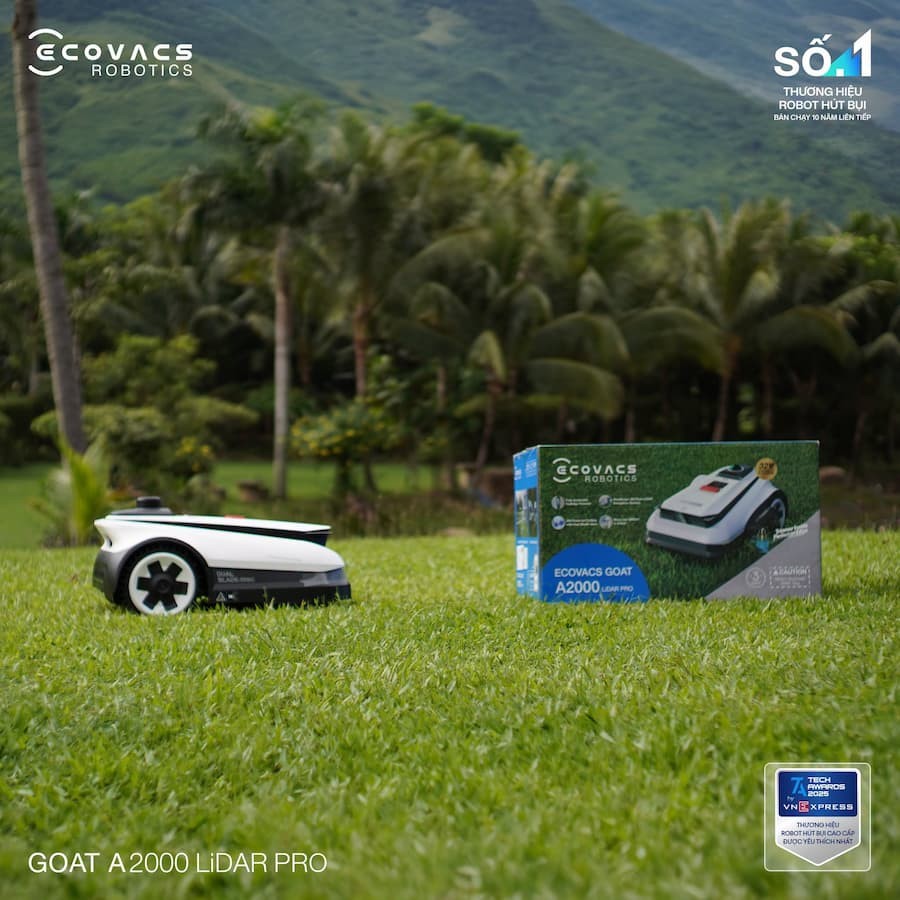 Robot cắt cỏ thông minh Ecovacs GOAT A2000 LiDAR PRO 5