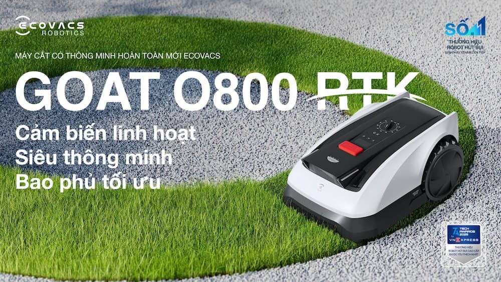 Robot cắt cỏ thông minh Ecovacs GOAT O800 RTK 3