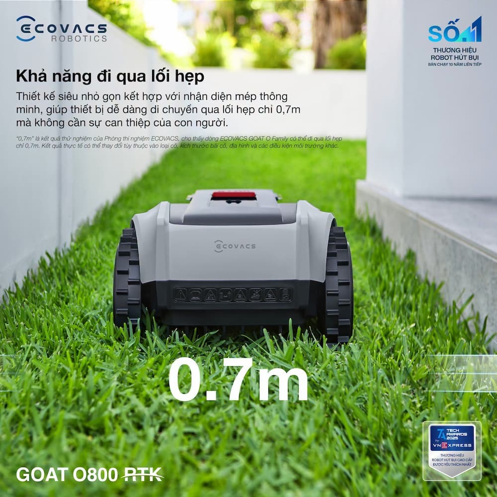 Robot cắt cỏ thông minh Ecovacs GOAT O800 RTK 7