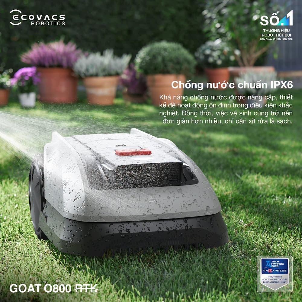 Robot cắt cỏ thông minh Ecovacs GOAT O800 RTK 9