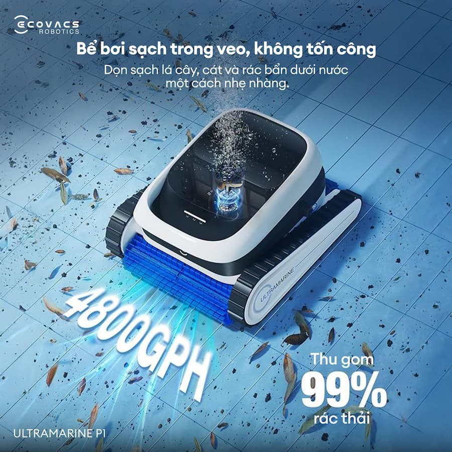 Tính năng nổi bật Robot dọn bể Ecovacs Ultramarine P1