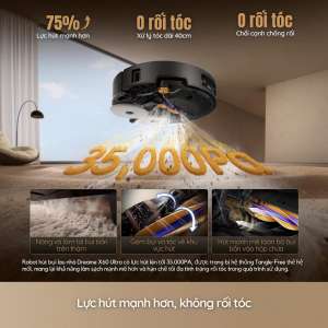 Robot hút bụi Dreame nào phù hợp cho nhà nhiều tóc rụng?
