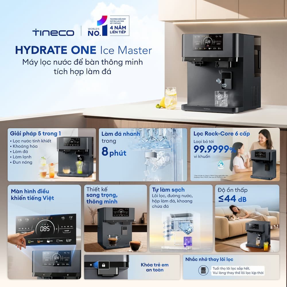 Máy lọc nước Tineco HYDRATE ONE Ice Master 2