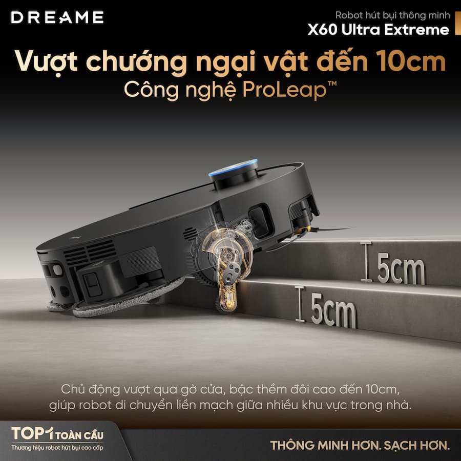 Robot hút bụi lau nhà Dreame X60 ULTRA EXTREME 10