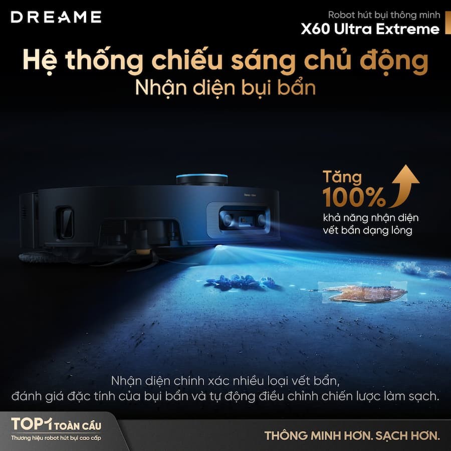 Robot hút bụi lau nhà Dreame X60 ULTRA EXTREME 7