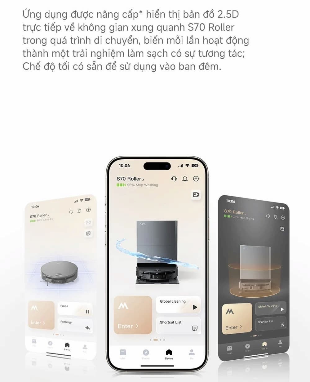 Các Bước Kết Nối Chi Tiết Robot Hút Bụi Mova Với Điện Thoại