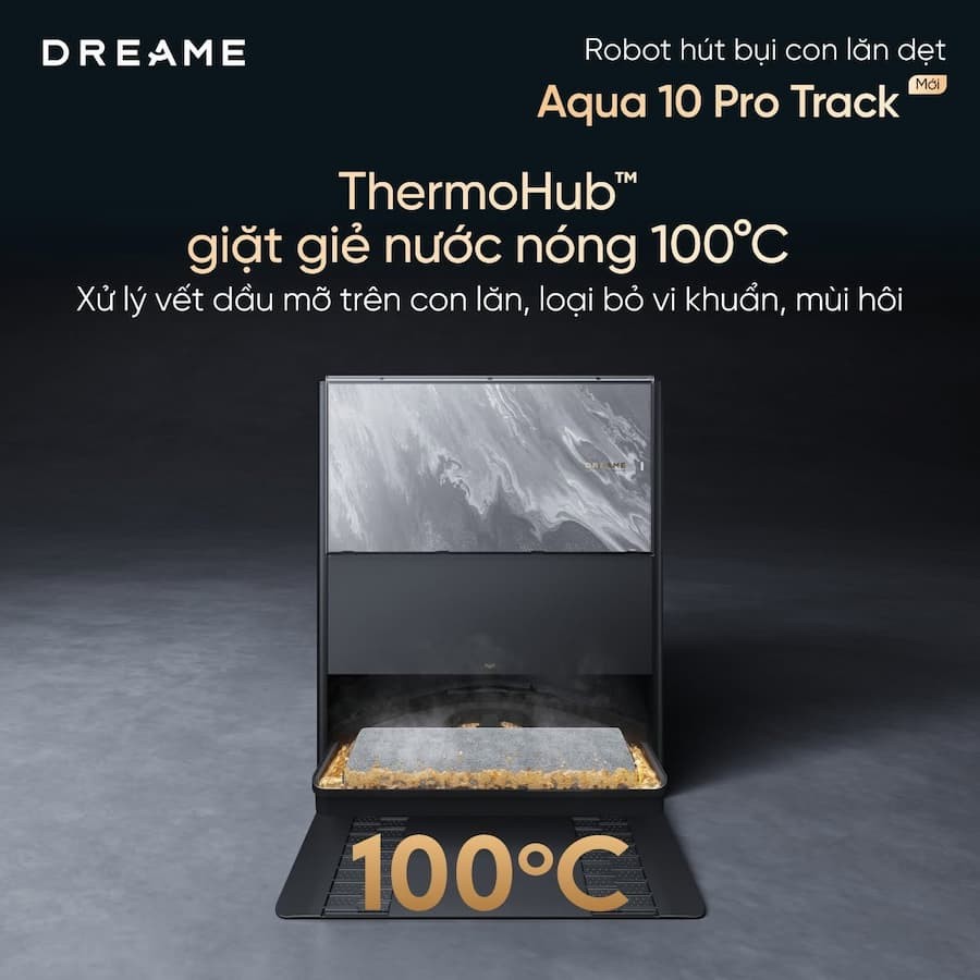 THAO TÁC VẬN HÀNH VÀ CÁC TÍNH NĂNG CHÍNH ROBOT HÚT BỤI LAU NHÀ DREAME AQUA 10 PRO TRACK